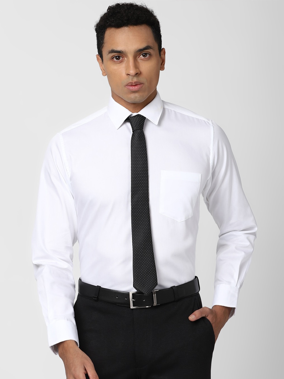 

Van Heusen Men White Pure Cotton Formal Shirt