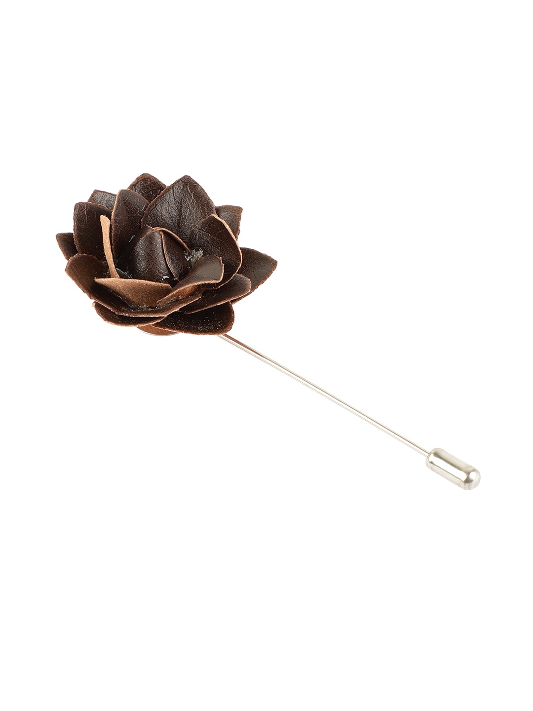 

Alvaro Castagnino Men Brown Solid Leather Brooch