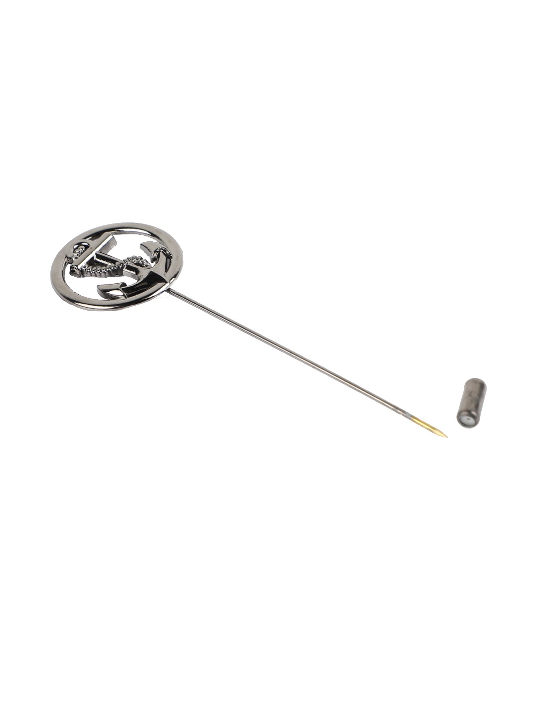 

Alvaro Castagnino Men Grey Metal Brooch