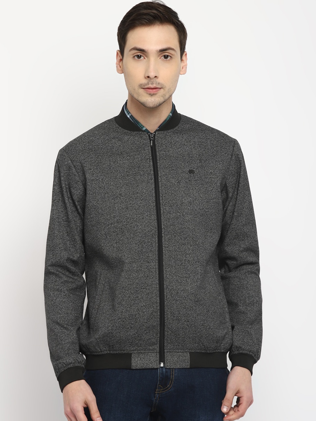 

Red Chief Men Black Lightweight Outdoor Bomber Jacket