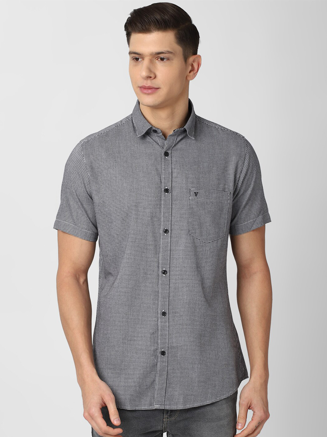 

Van Heusen Sport Men Grey Slim Fit Casual Shirt