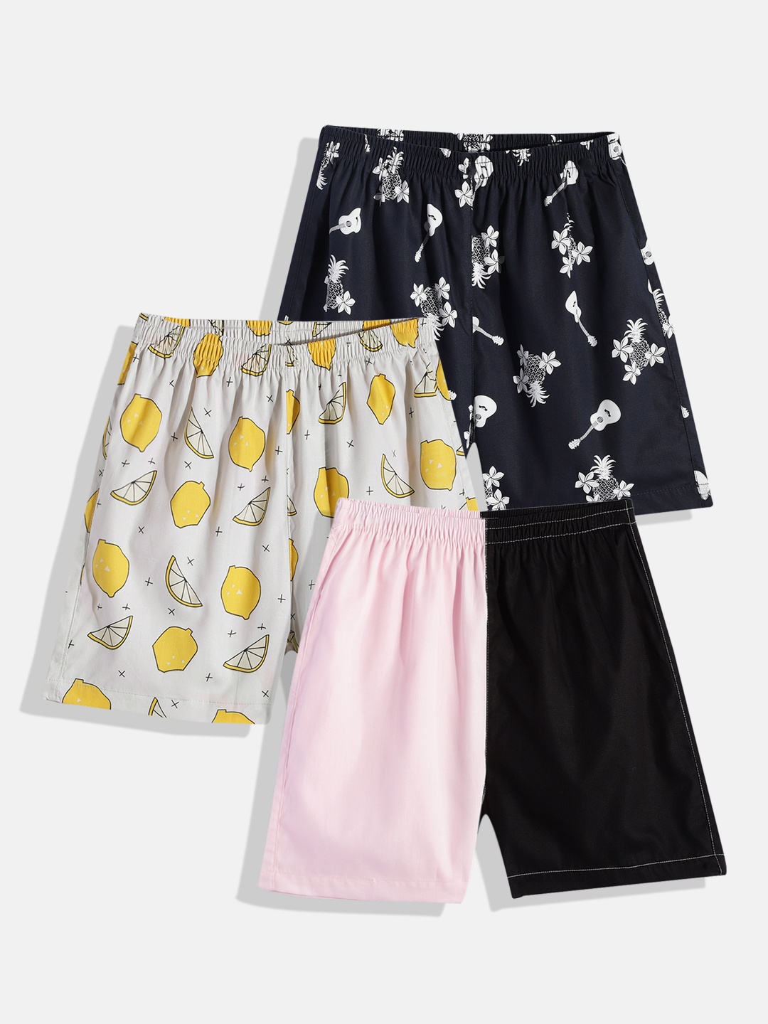 

Urban Dog Kids Pack of 3 Printed Pure Cotton Boxers, Multi
