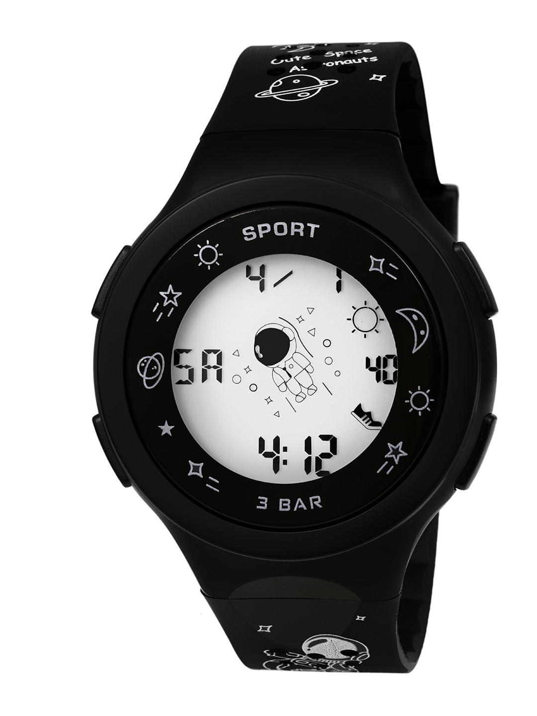 

Kool Kidz Unisex Kids Multicoloured Dial & Black Straps Digital Watch KOOL KIDZ KK 238 BK