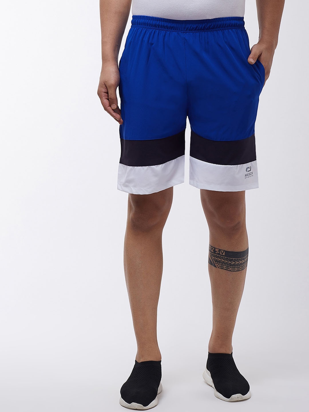 

Masch Sports Men Blue Training or Gym Sports Shorts