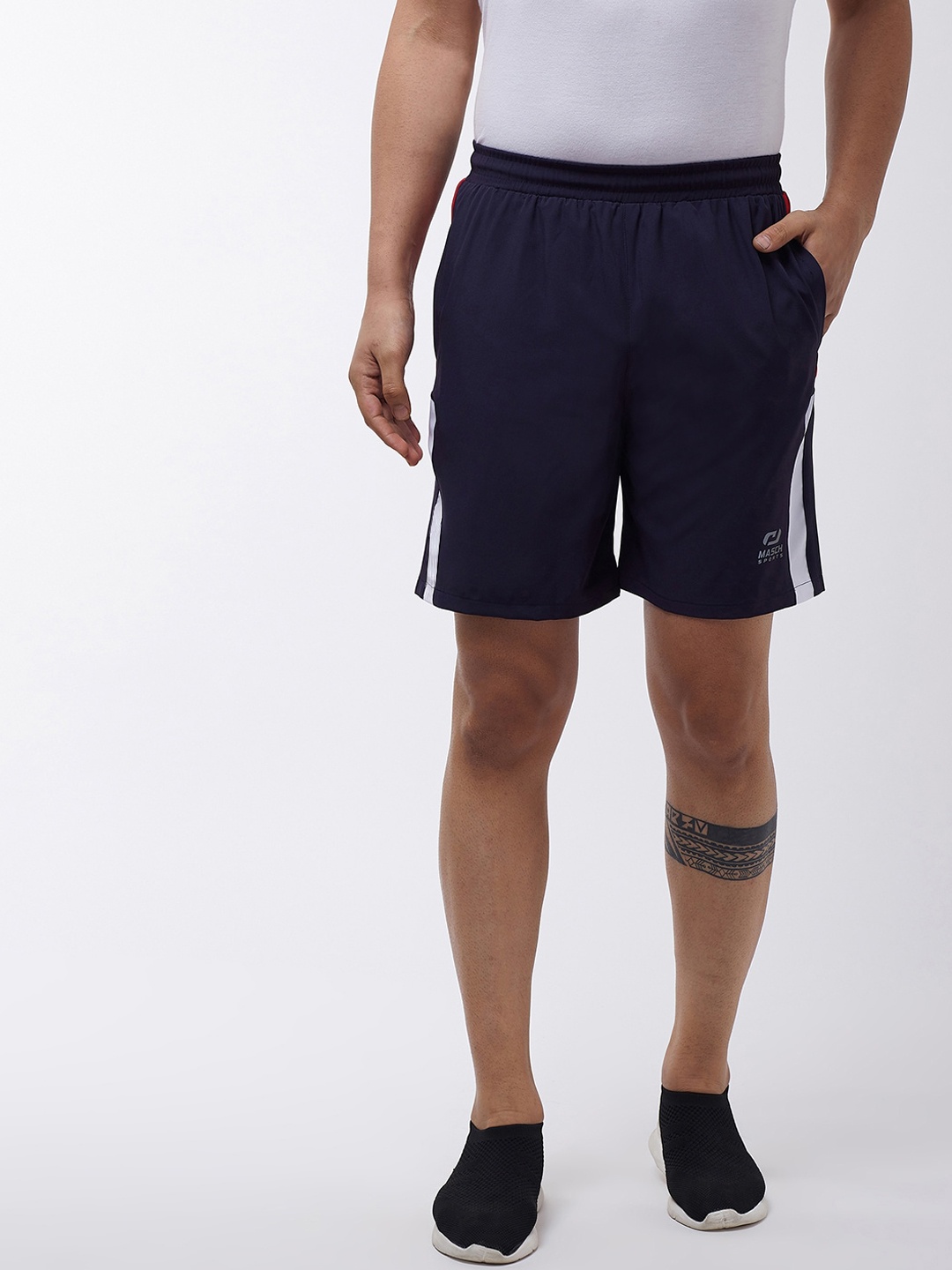 

Masch Sports Men Navy Blue Training or Gym Sports Shorts