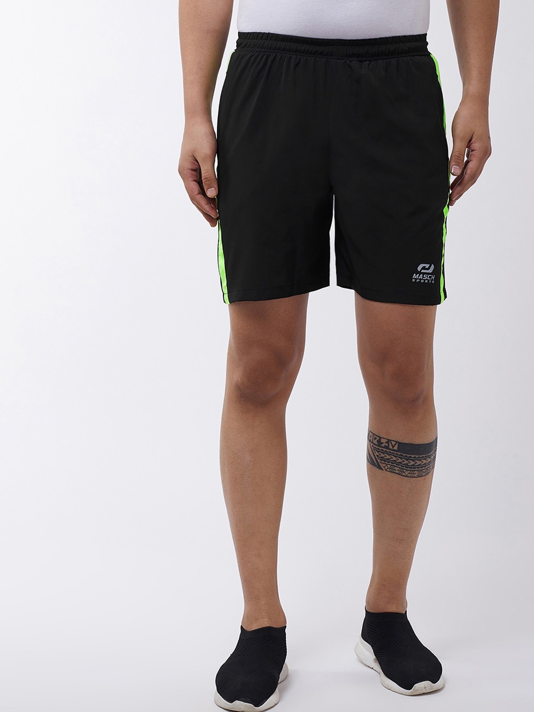 

Masch Sports Men Black Training or Gym Sports Shorts