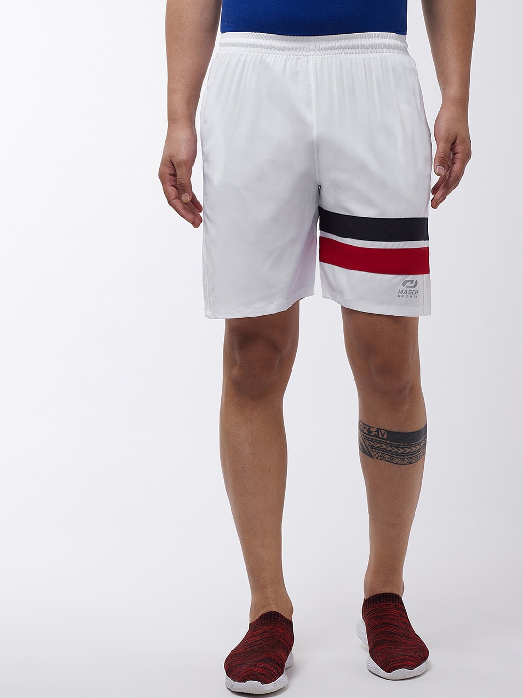

Masch Sports Men White Training or Gym Shorts