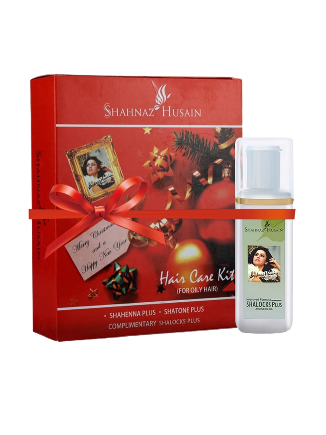 

Shahnaz Husain Hair Care Kit-A for Oily Hair with Shalocks Plus 100 ml, Maroon