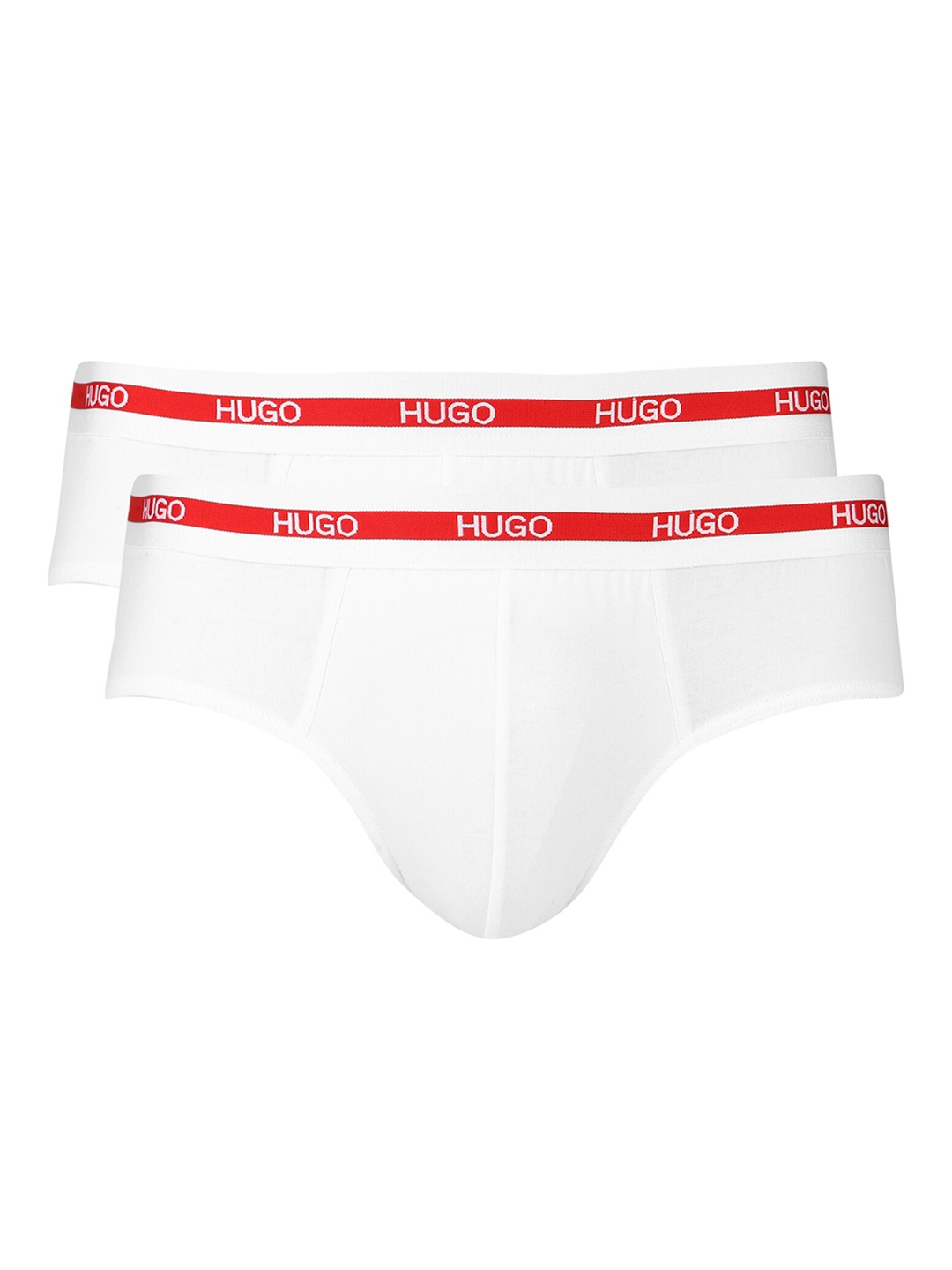 

HUGO Men White Pack Of 2 Cotton Brief