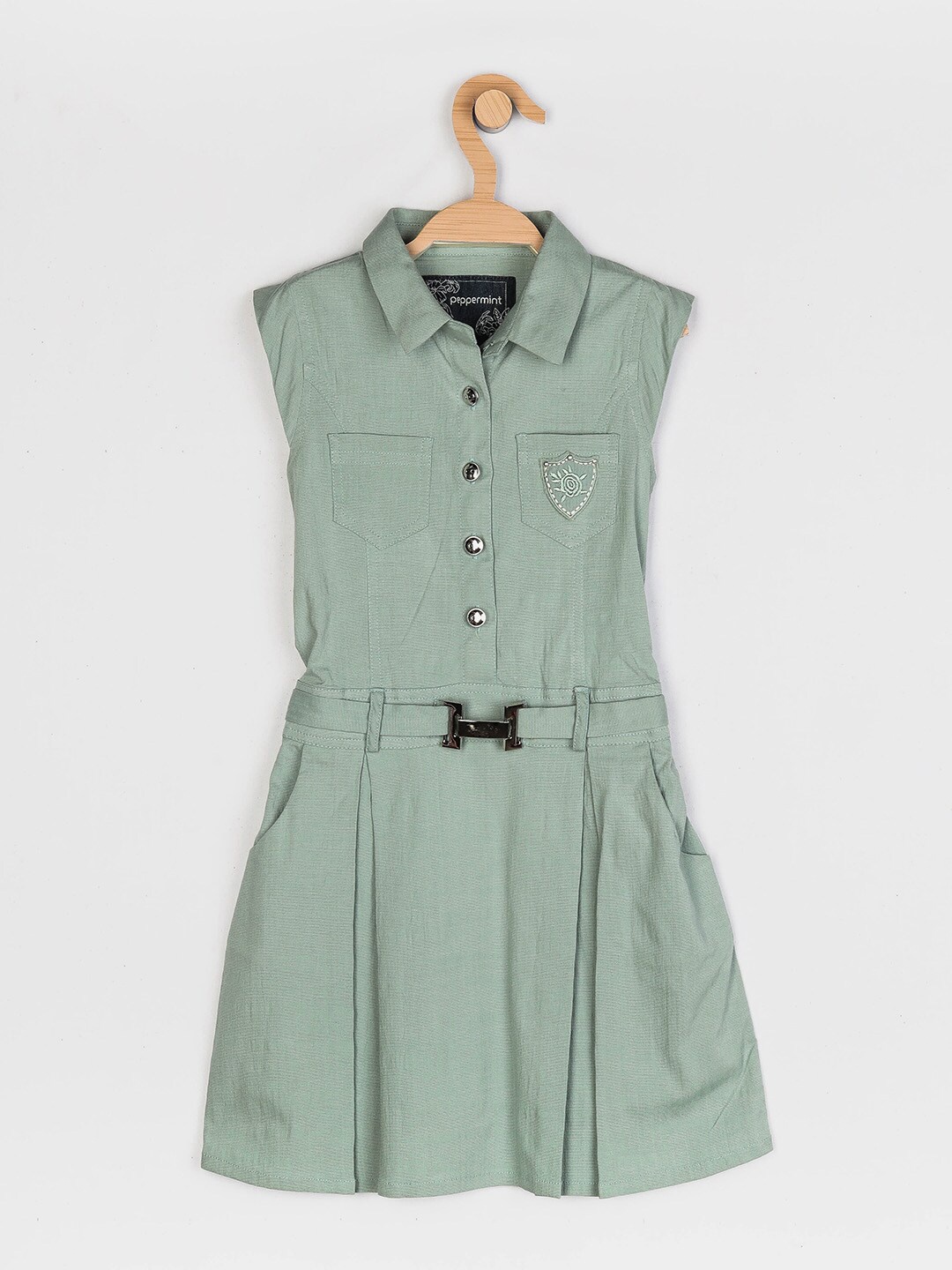 

Peppermint Sea Green Shirt Dress