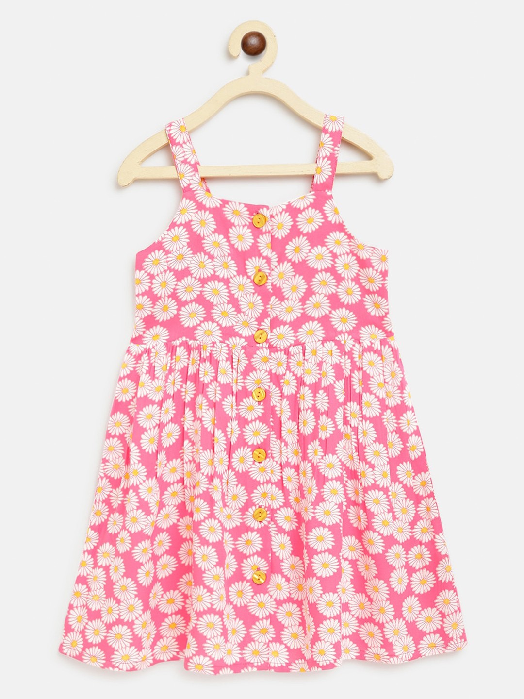 

Campana Pink Floral A-Line Dress
