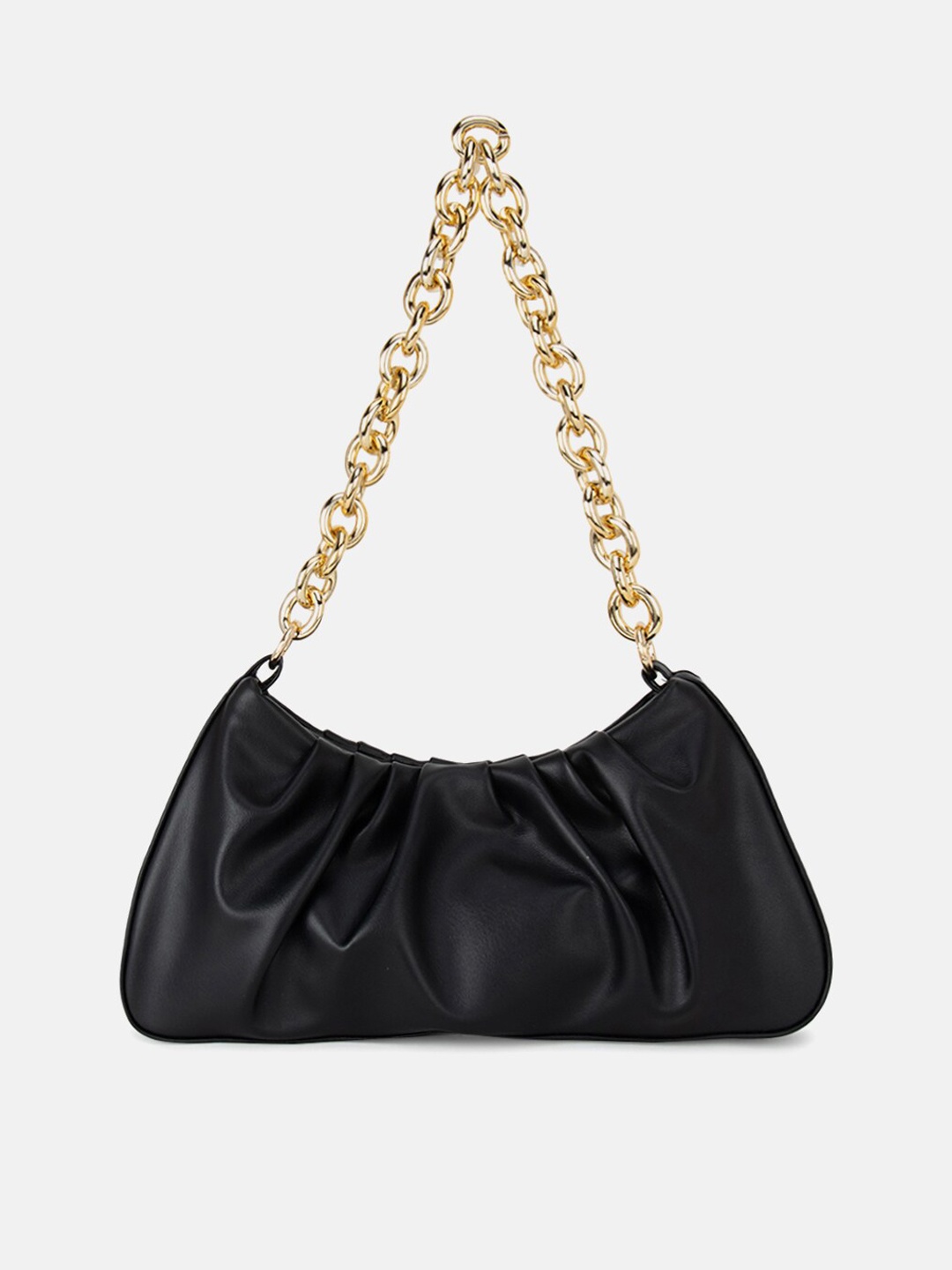 

Kazo Black PU Swagger Shoulder Bag