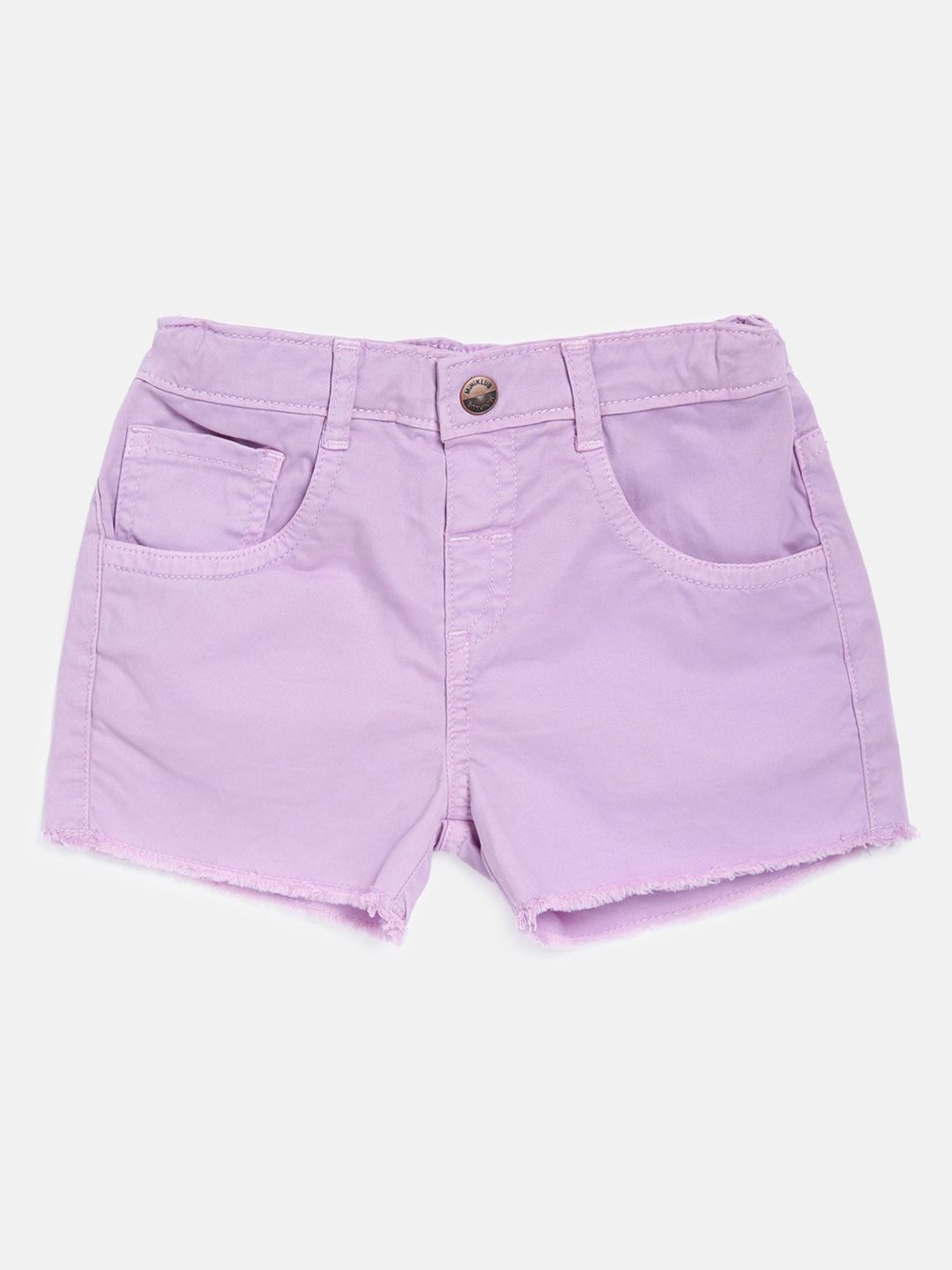 

MINI KLUB Girls Purple Solid Hot Pants Shorts