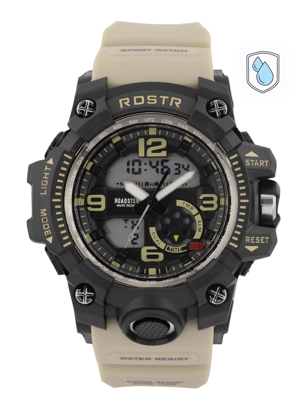 

Roadster Men Analogue and Digital Watch MFB-PN-SM-8617, Khaki