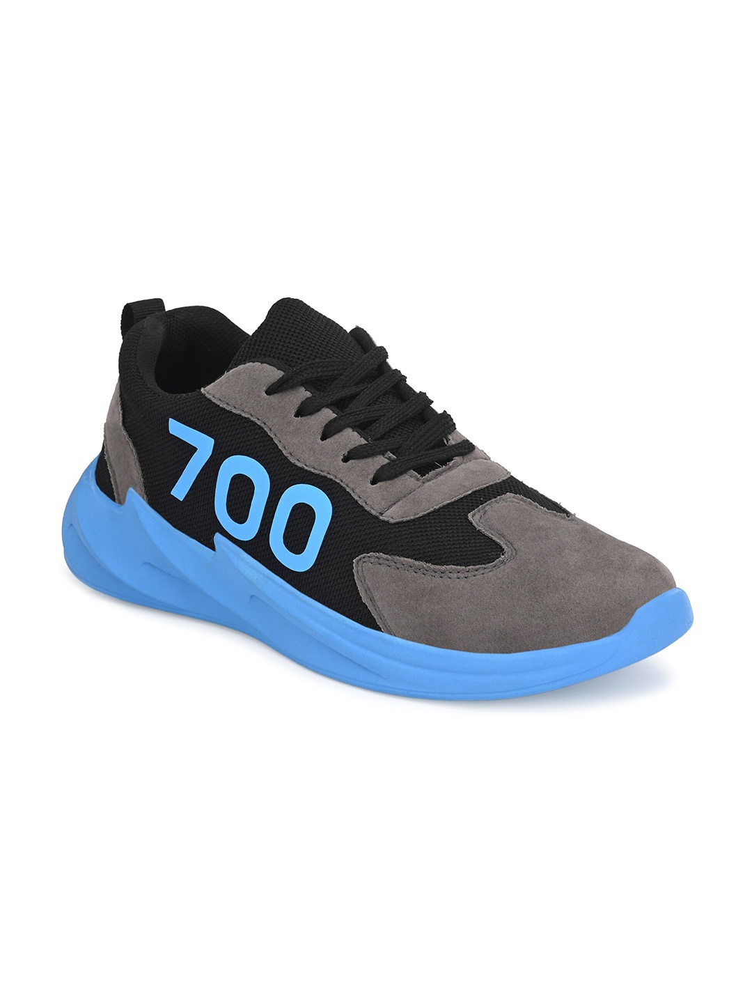 

JOKATOO Men Blue & Grey Colourblocked Sneakers