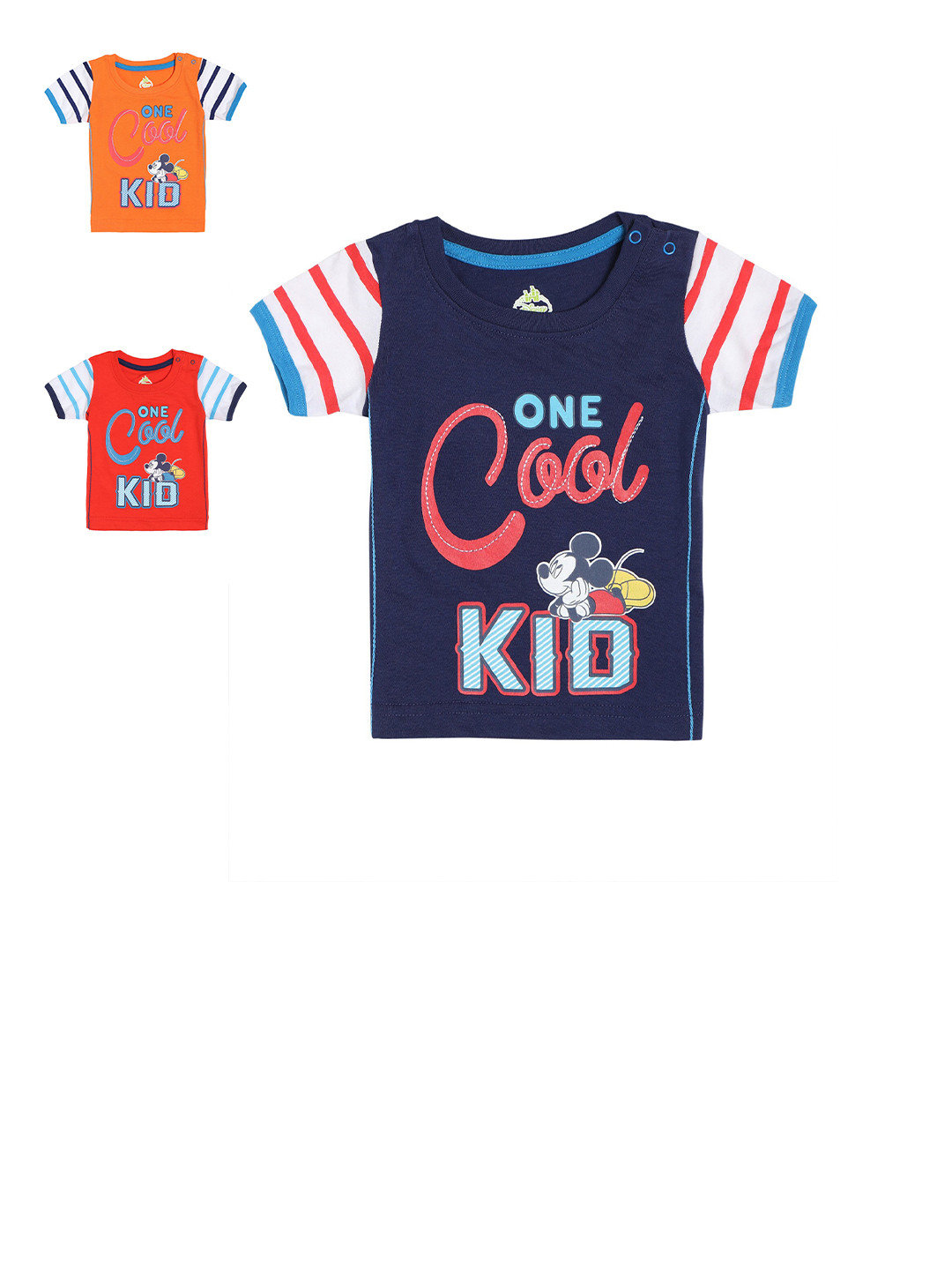 

Bodycare Kids Boys Pack Of 3 Typography Printed T-shirt, Red
