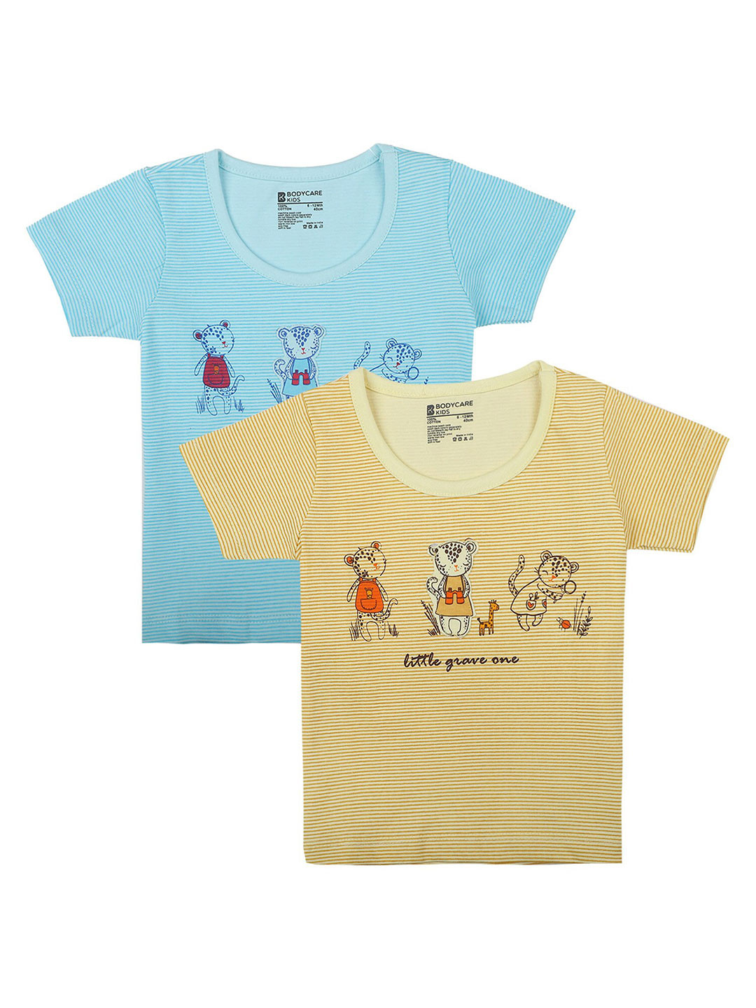 

Bodycare Kids Girls Assorted 2 Printed Applique T-shirt