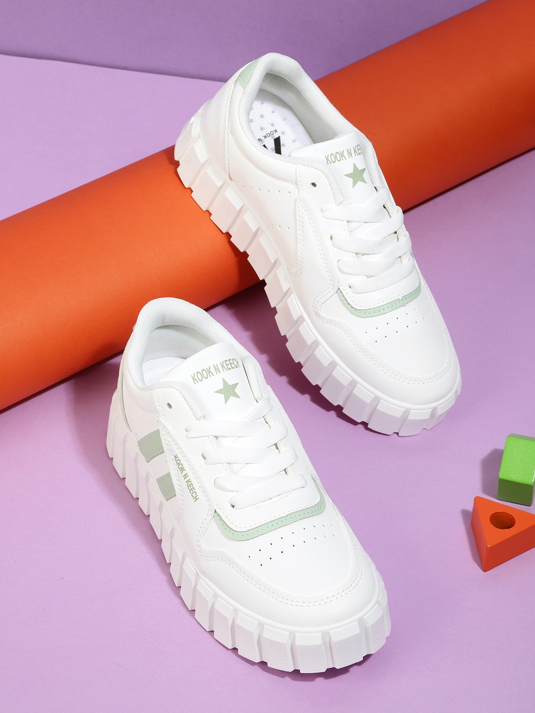 

Kook N Keech Women White Sneakers