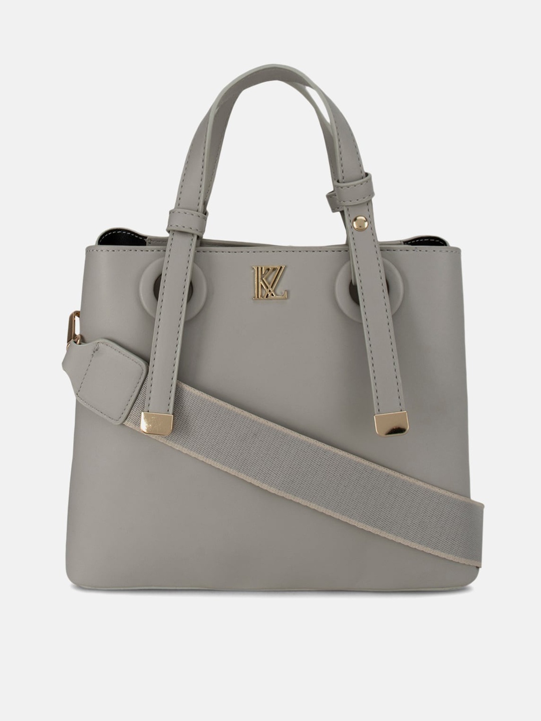 

Kazo Grey PU Structured Handheld Bag