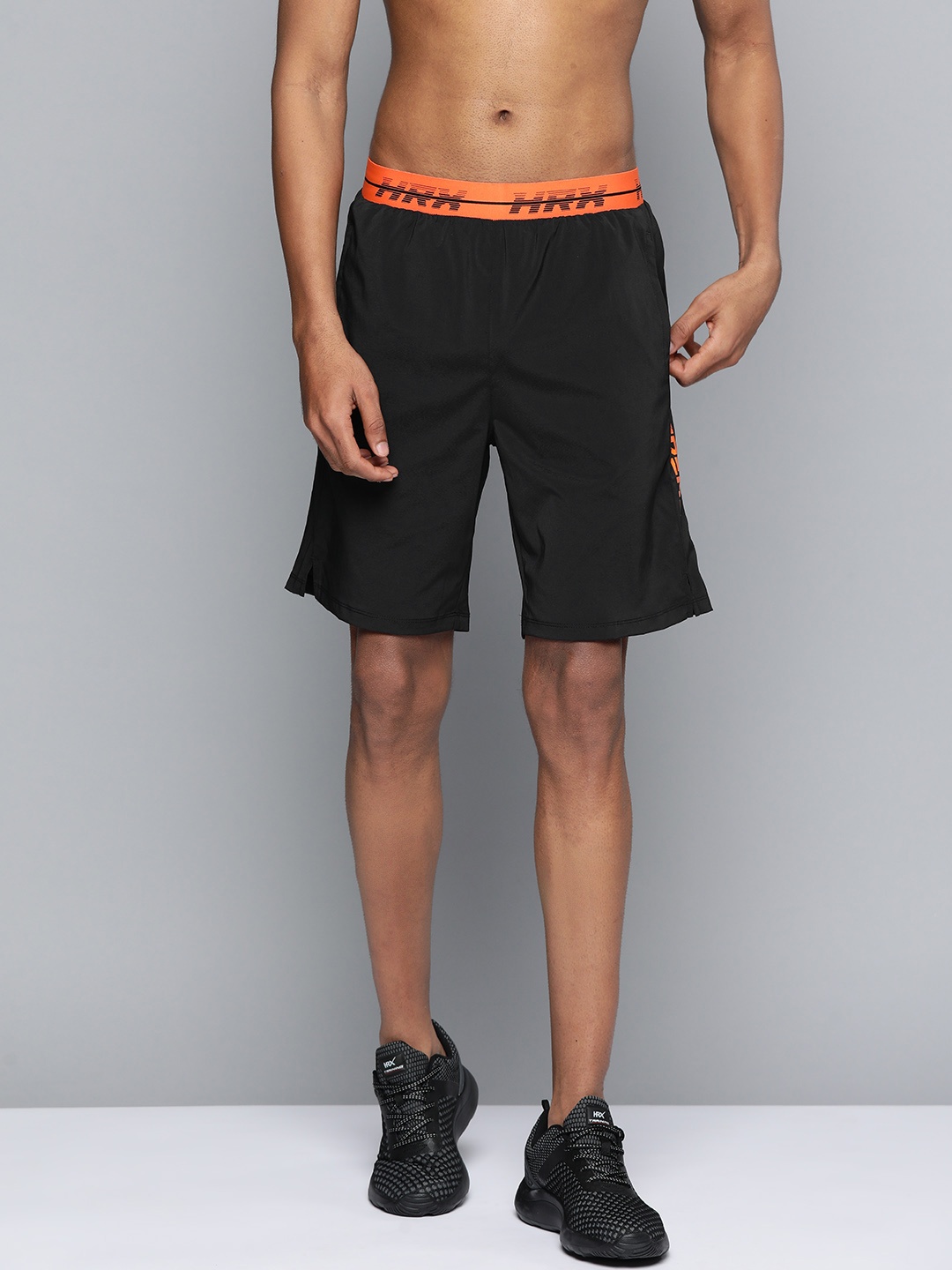 

HRX by Hrithik Roshan Men Anti-Microbial Training or Gym Sports Shorts, Black