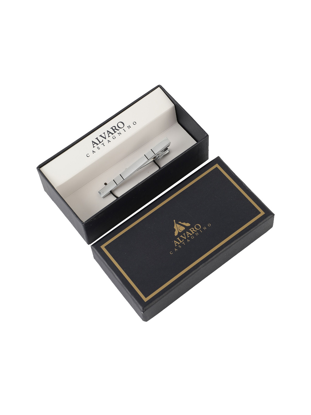 

Alvaro Castagnino Men Silver-Toned Tie Pin