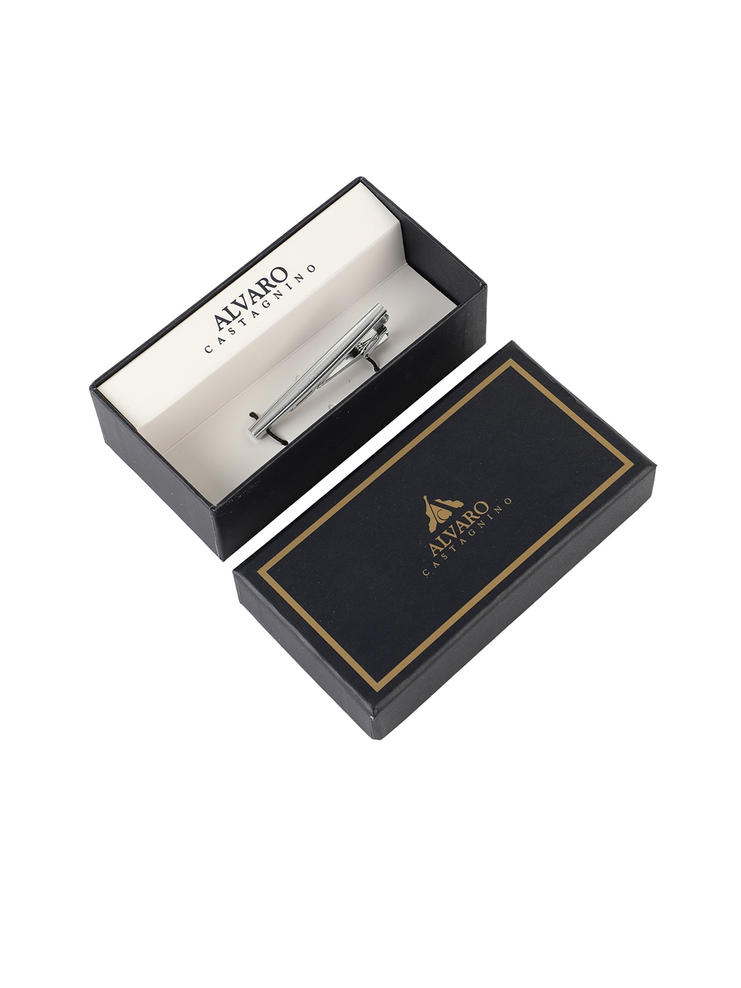 

Alvaro Castagnino Men Silver-Toned Solid Tie Pin