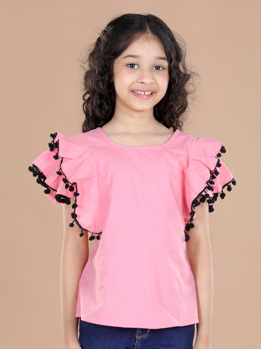 

Cutiekins Peach-Coloured Solid Top