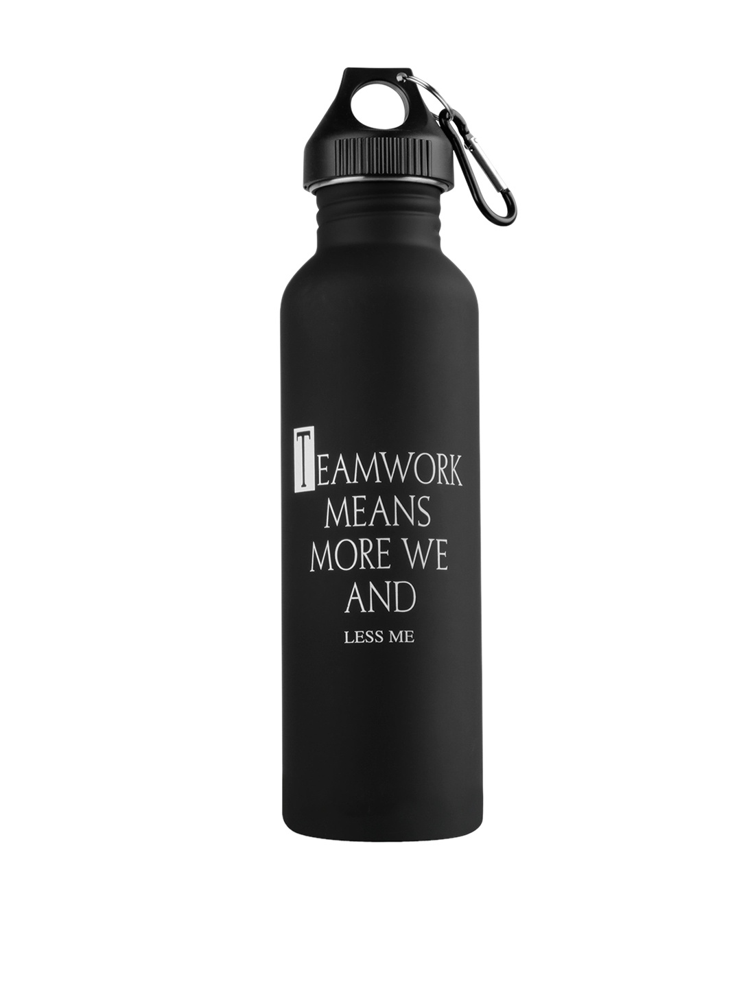 

Archies Black Typography Printed Stainless Steel Sipper Water Bottle 700 ml