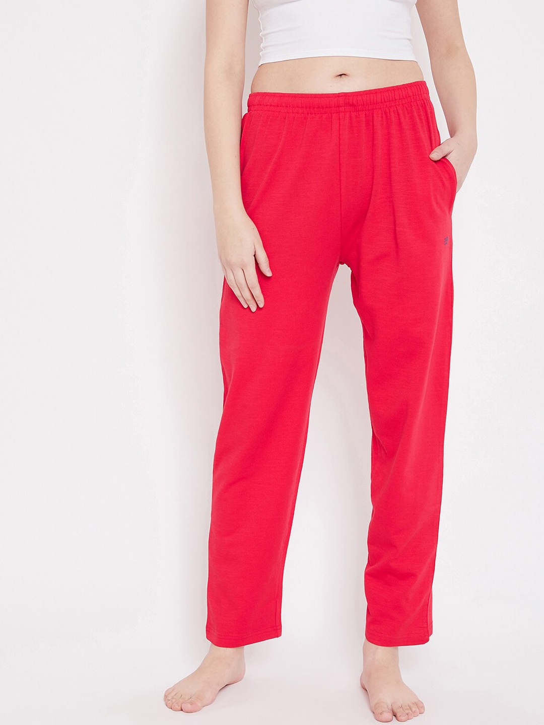 

Okane Women Red Solid Lounge Pant