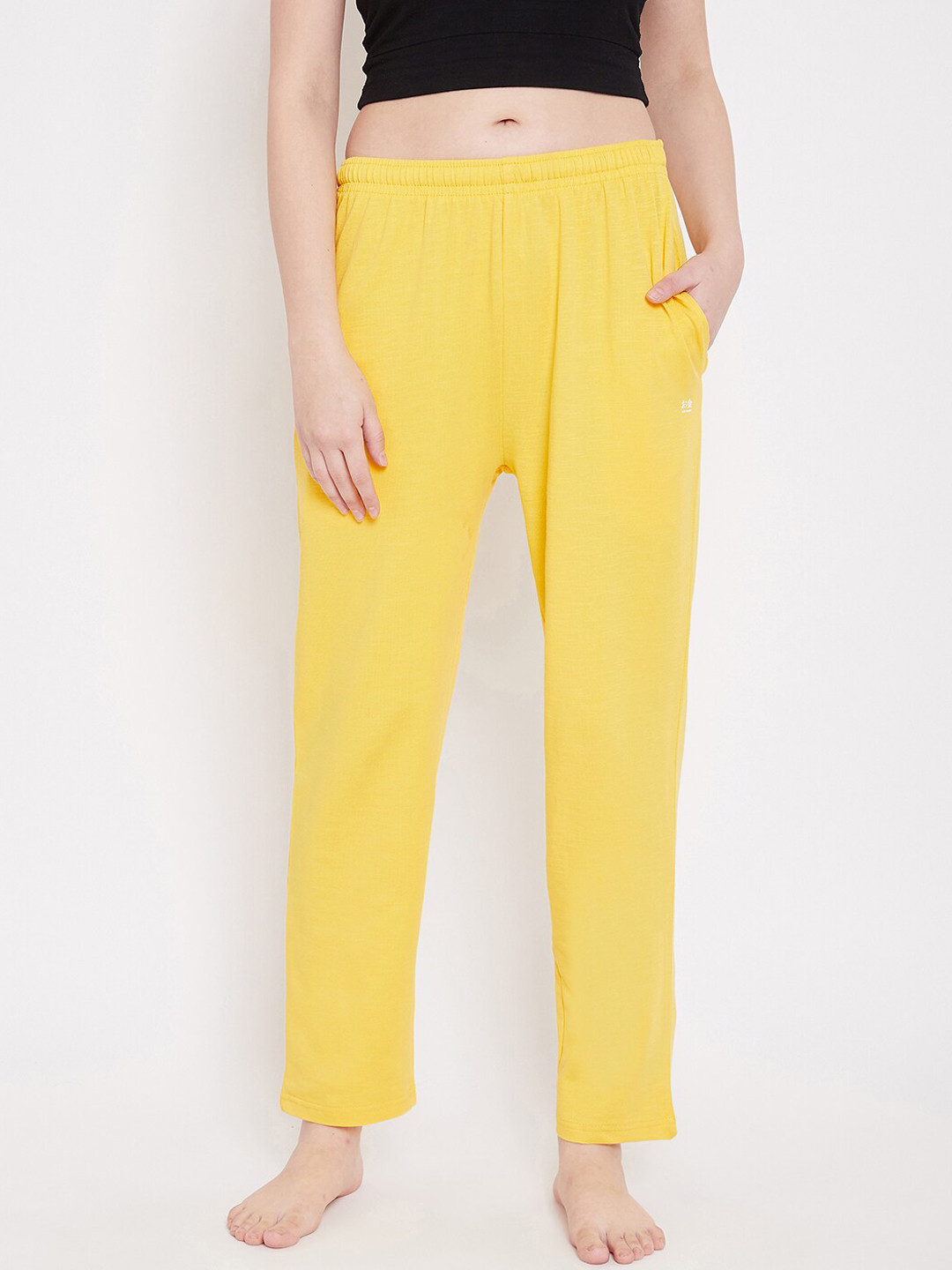 

Okane Women Yellow Solid Cotton Lounge Pants