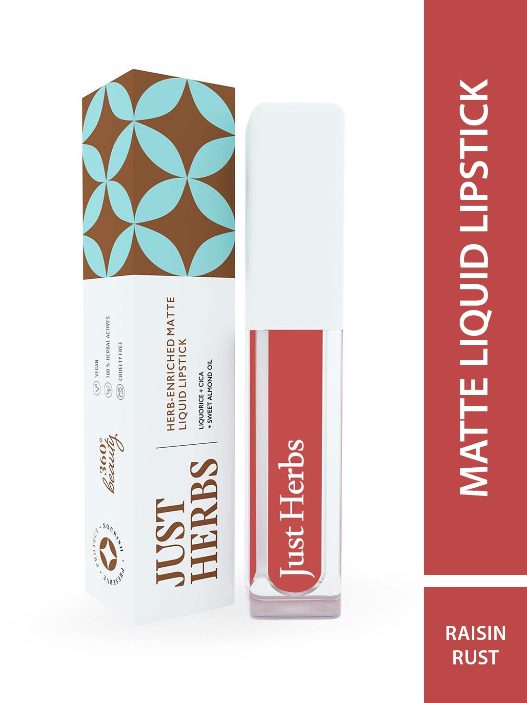 

Just Herbs Herb-Enriched Matte Liquid Lipstick 2 ml - Raisin Rust 04