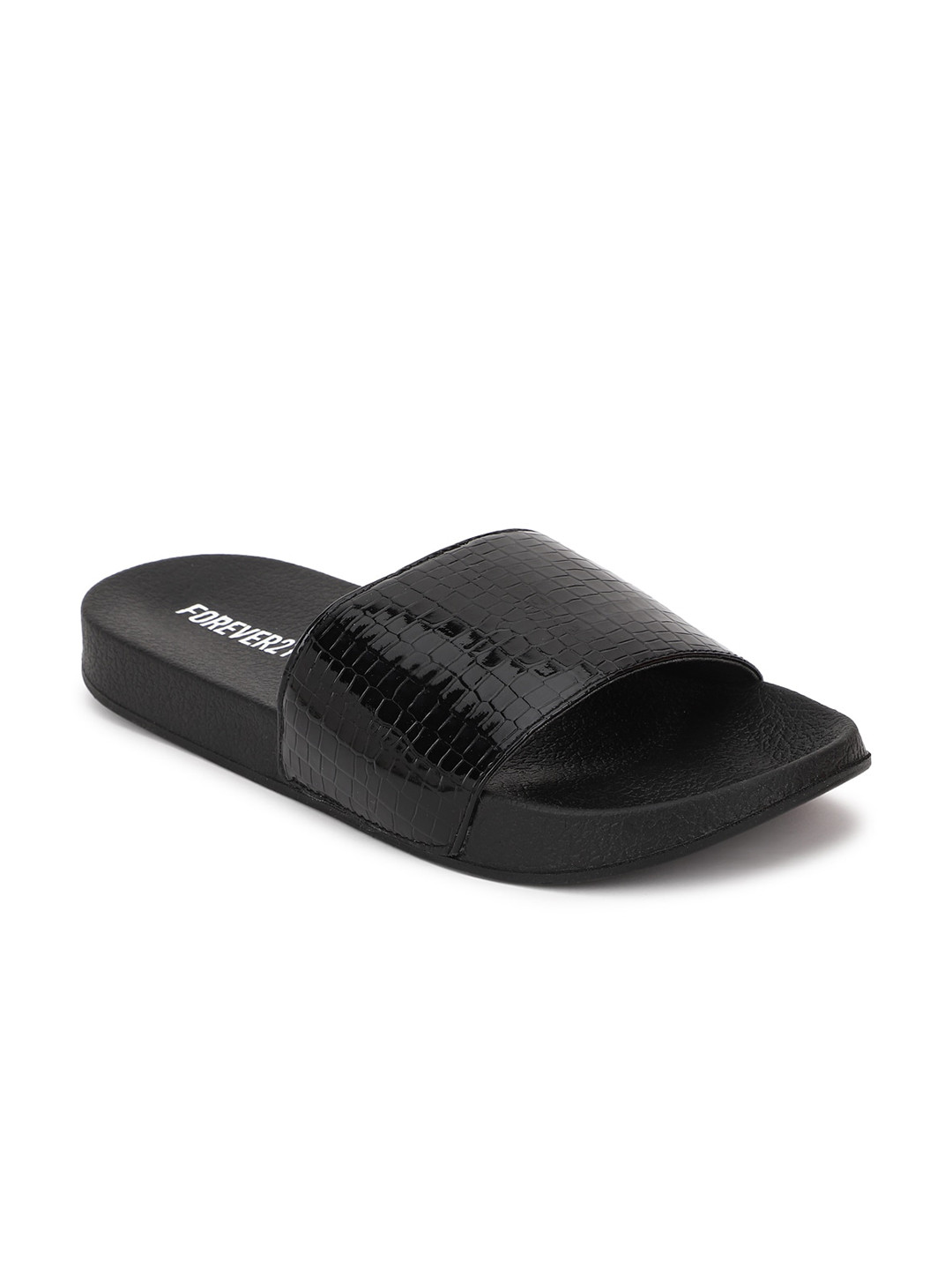 

FOREVER 21 Women Black Sliders