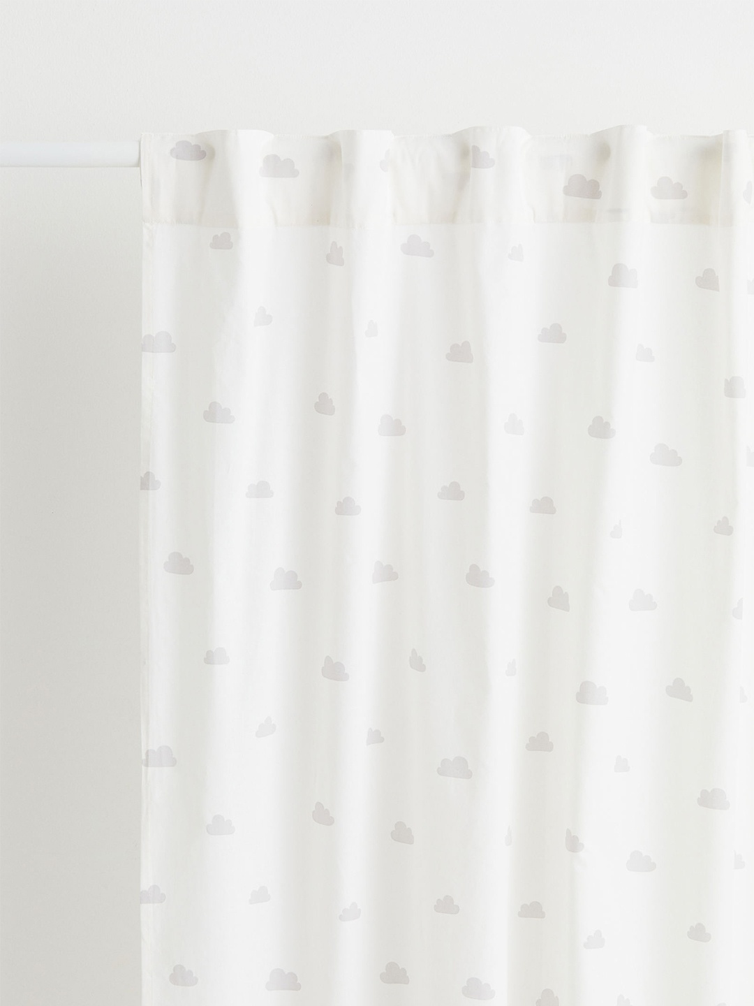 

H&M 2-Pack Patterned Cotton Curtains, White