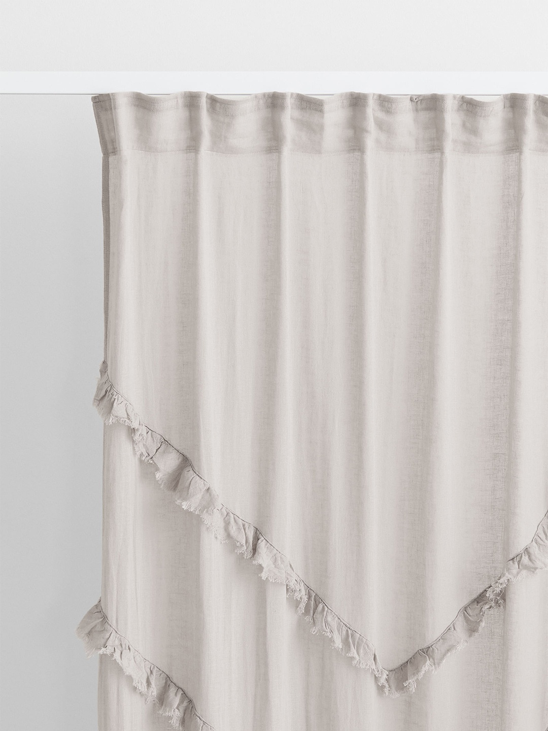 

H&M Grey 2 Pack Multiway Linen-Blend Curtains