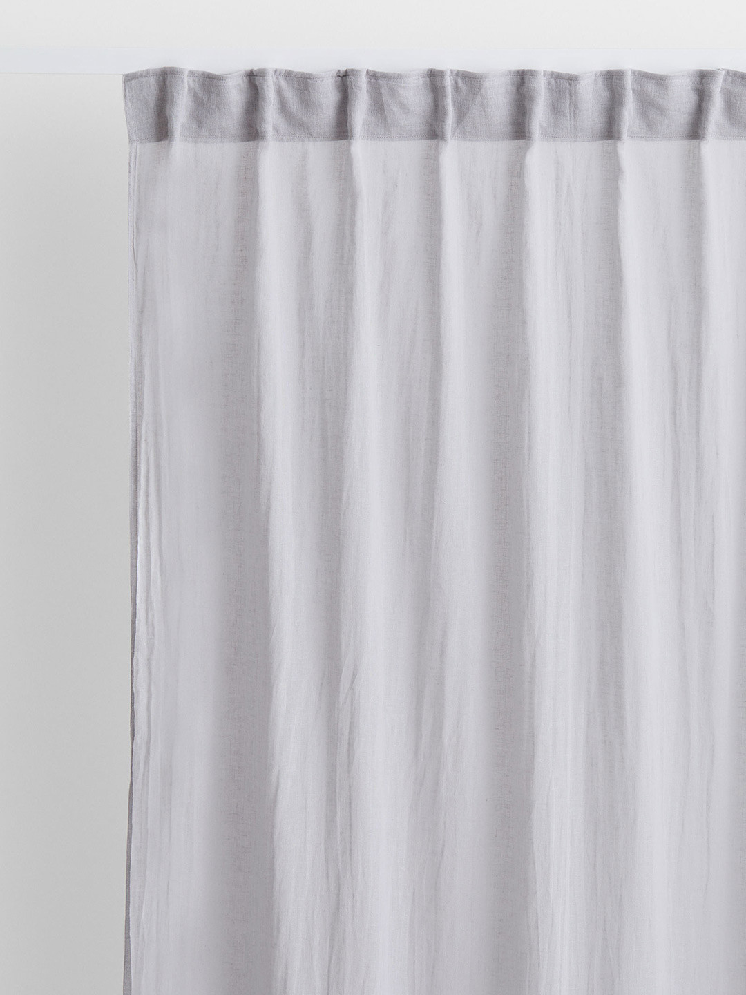 

H&M Grey Solid 2-Pack Multiway Linen-Blend Curtains