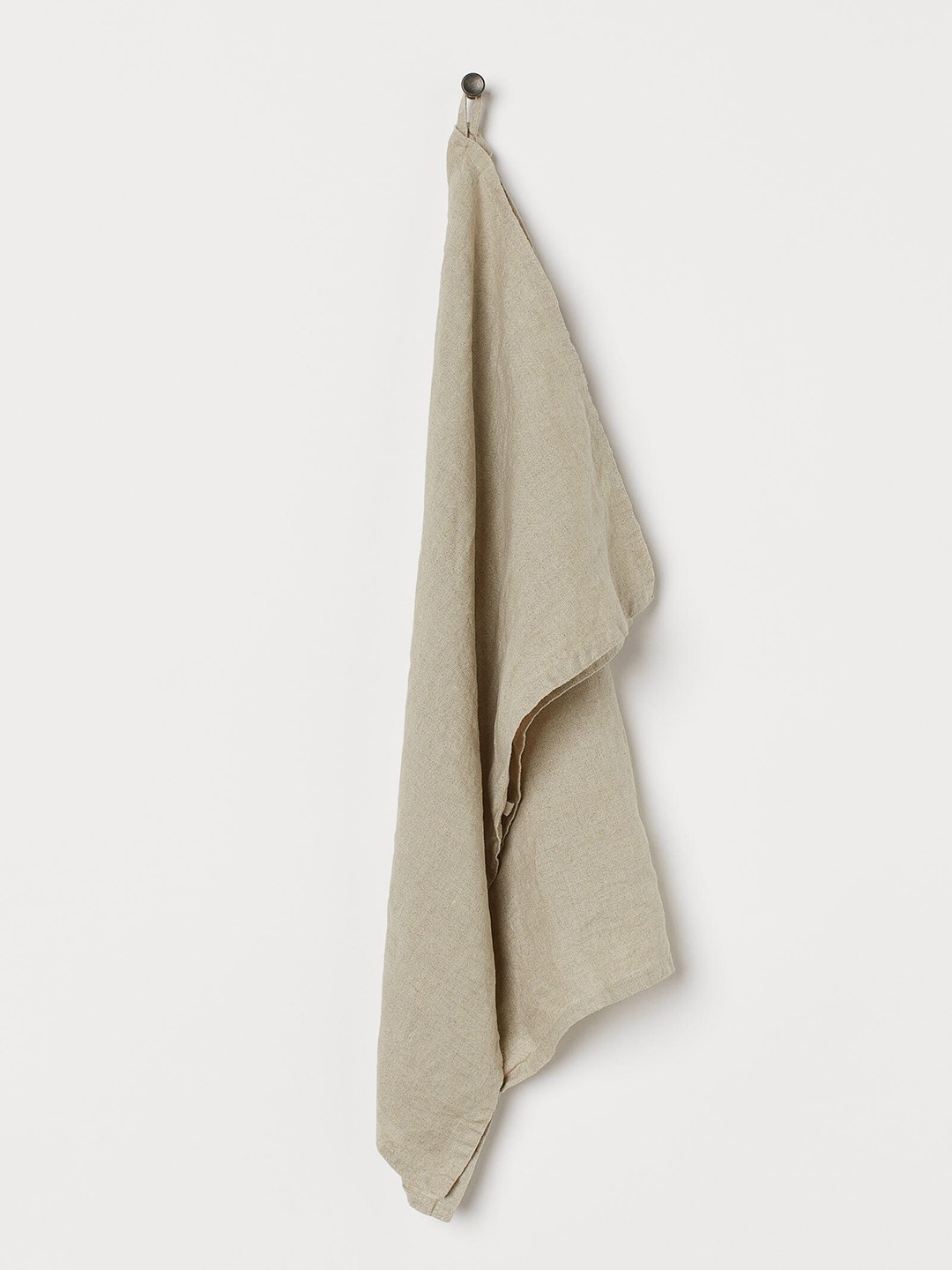 

H&M Beige Solid Linen Tea Towel