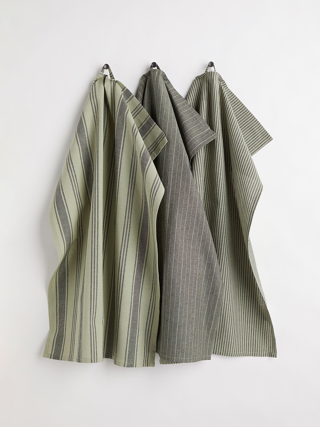 

H&M Green 3-Pack Cotton Tea Towels