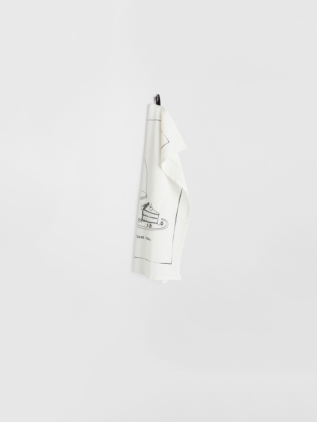 

H&M White & Black Printed Tea Towel