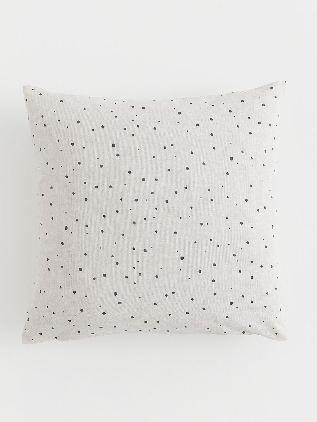 

H&M Spotted Cotton Cushion Cover, White