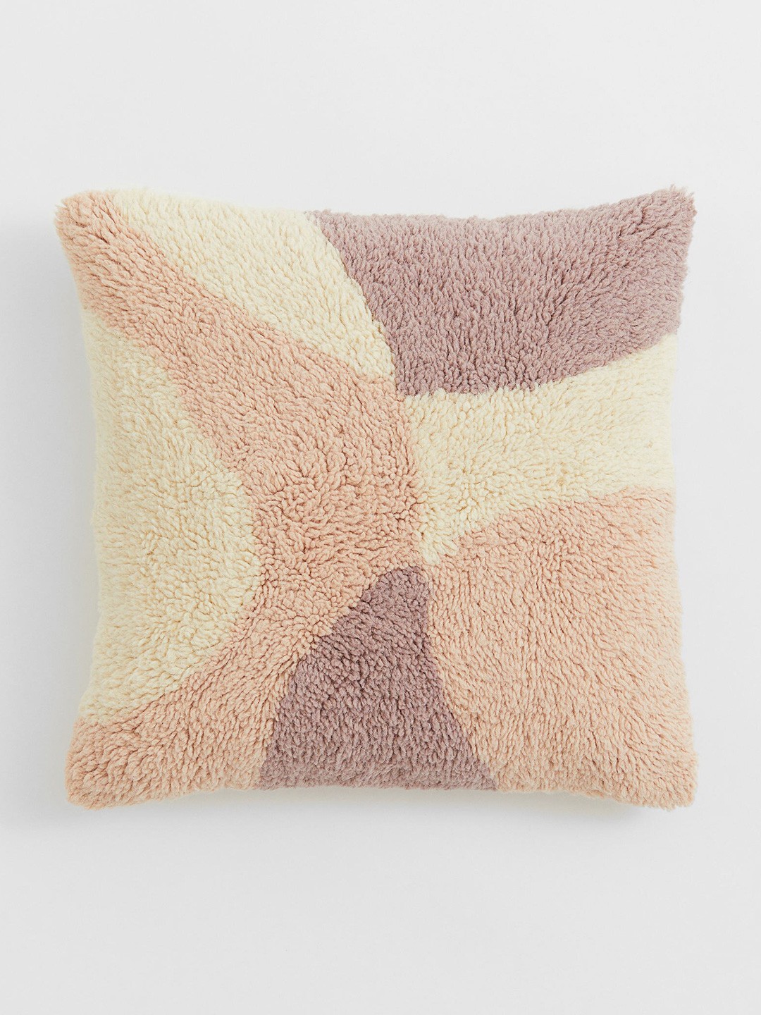 

H&M Beige & Yellow Tufted Wool-Blend Cushion Cover