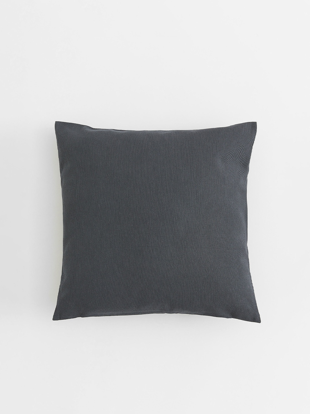 

H&M Grey Solid Cotton Canvas Cushion Cover
