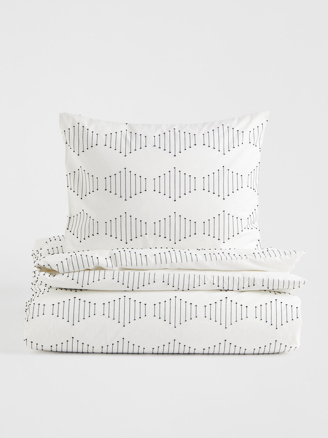 

H&M White Cotton Single Duvet Cover Set