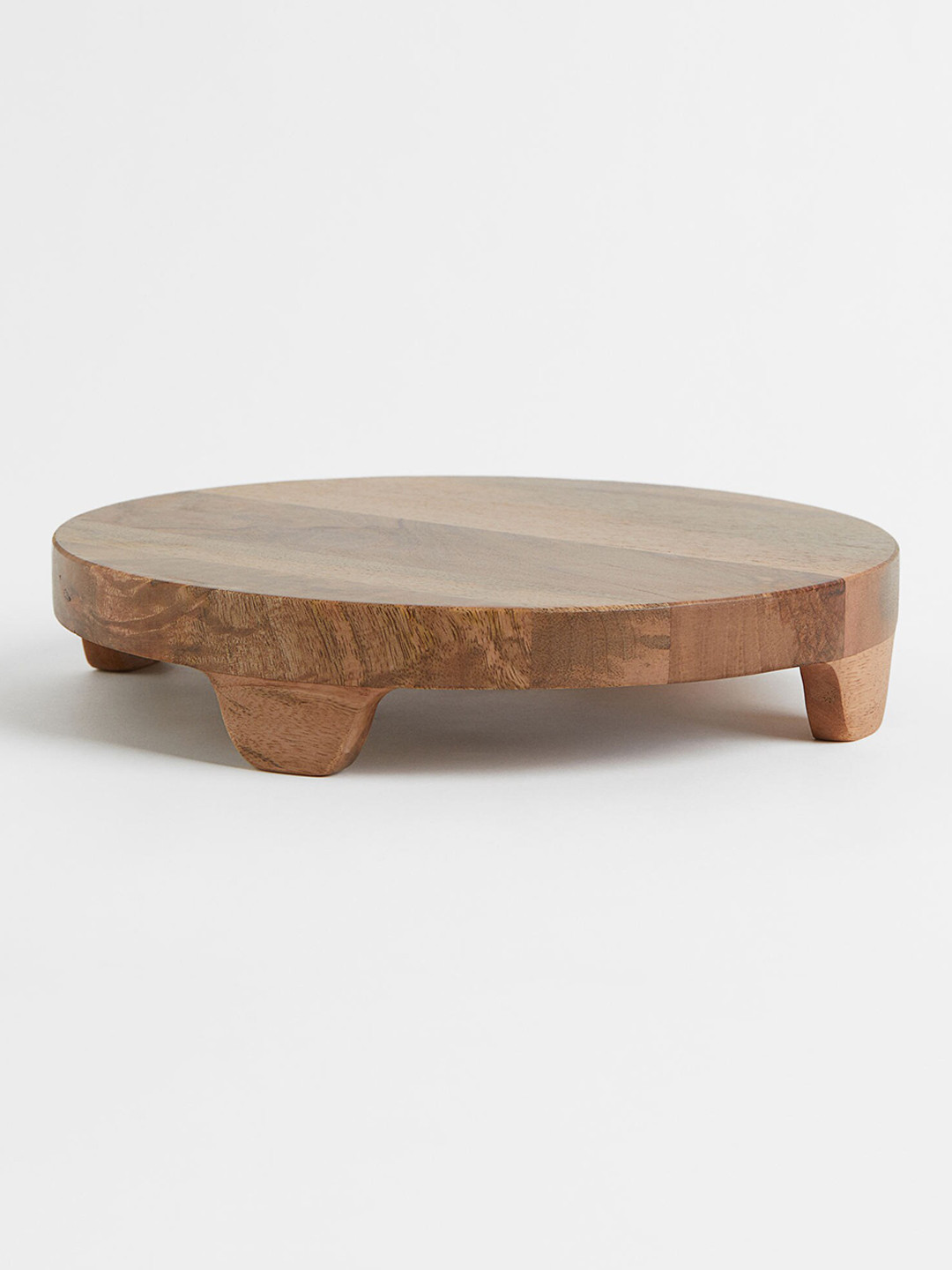 

H&M Brown Round Mango Wood Serving Tray