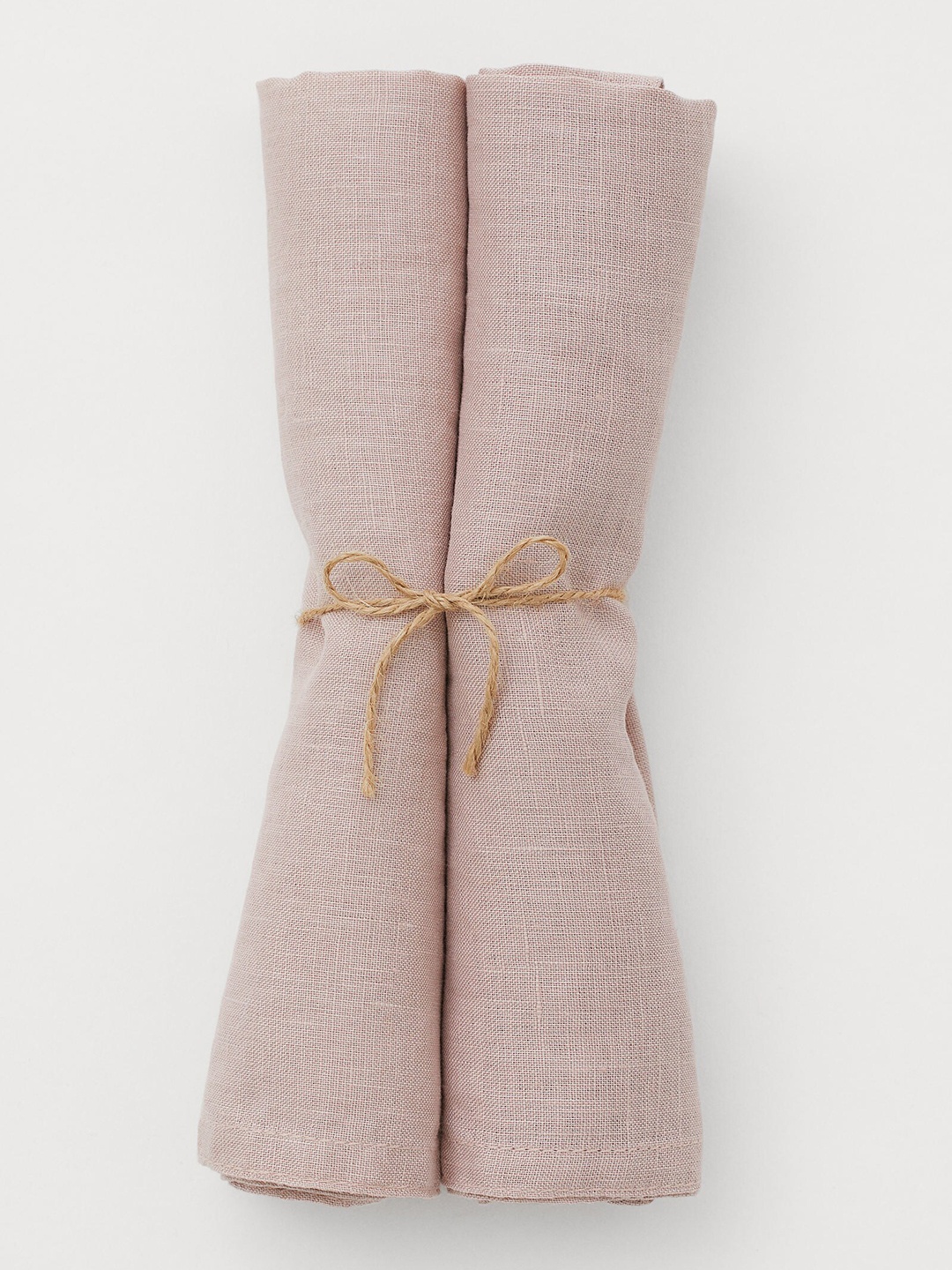 

H&M Pack of 2 Pink Linen Napkins
