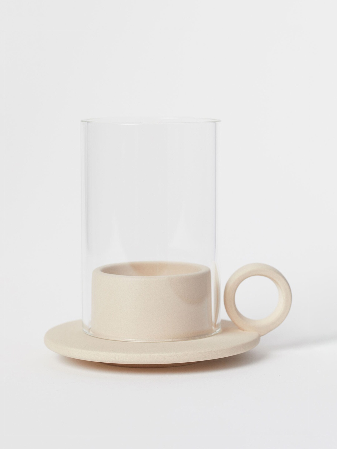 

H&M Beige Stoneware Tealight Holder
