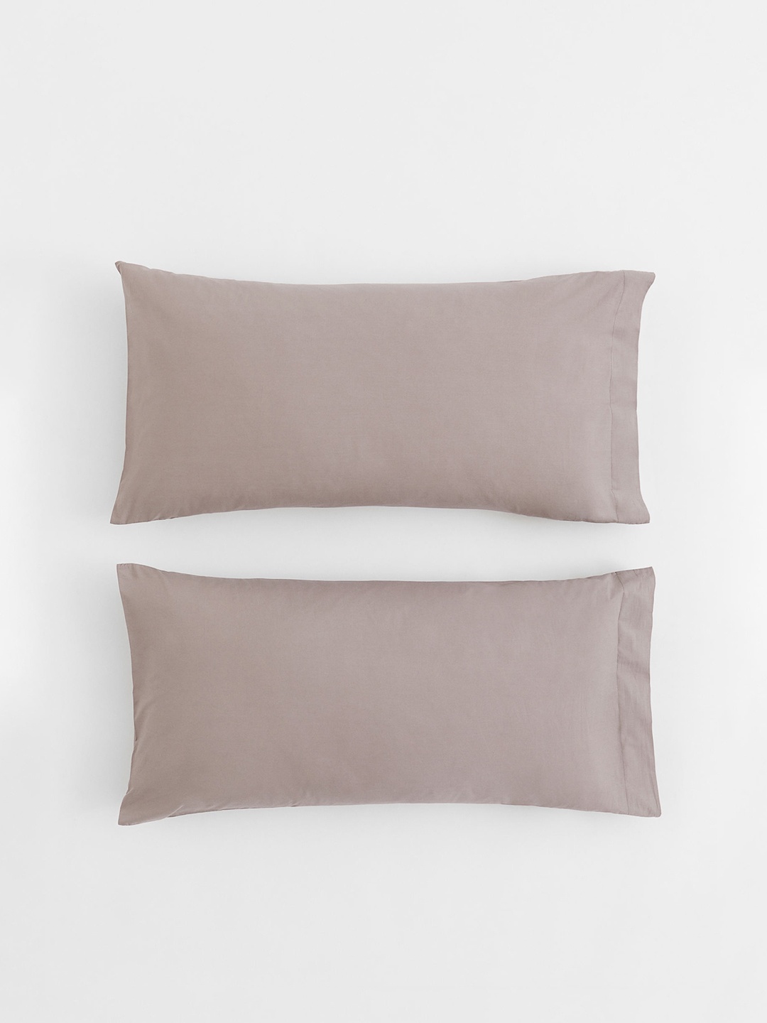 

H&M 2-Pack Grey Cotton Percale Pillowcases