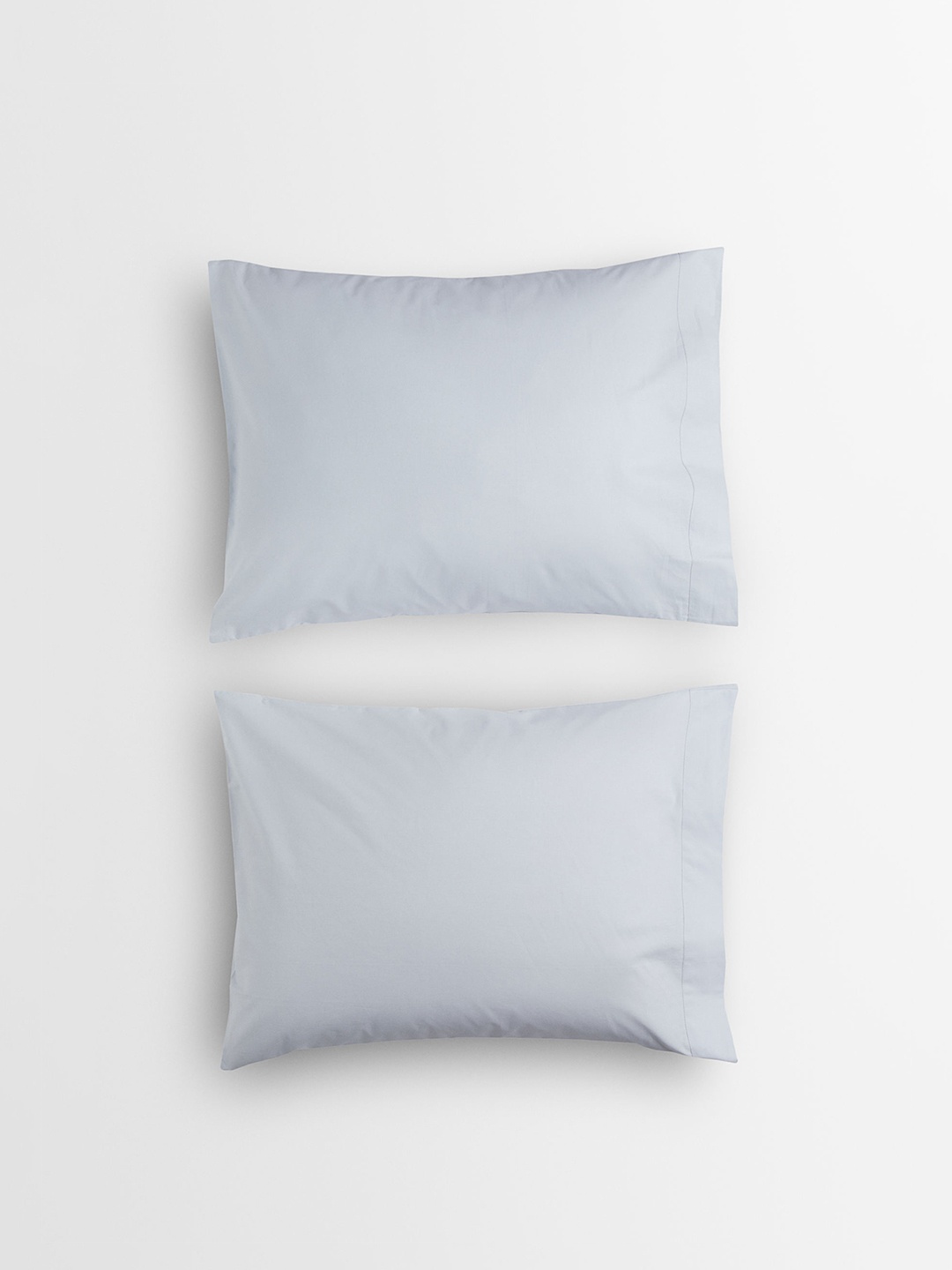 

H&M Blue Solid 200TC 2-Pack Cotton Percale Pillowcases