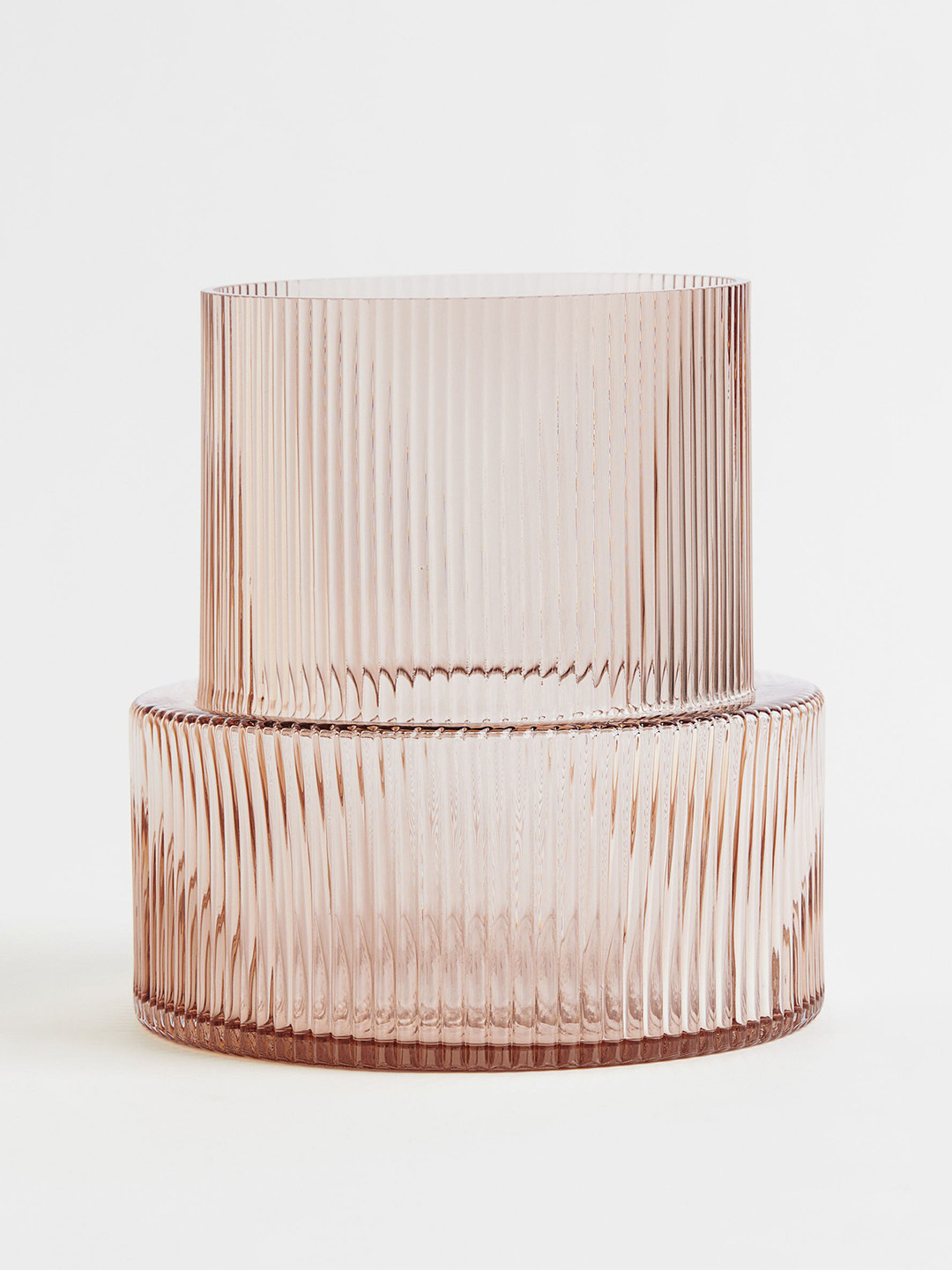 

H&M Beige Glass Vase