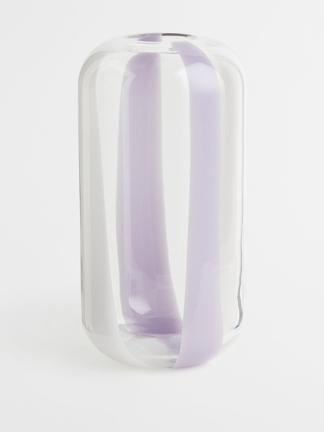 

H&M Purple Patterned Glass Vase