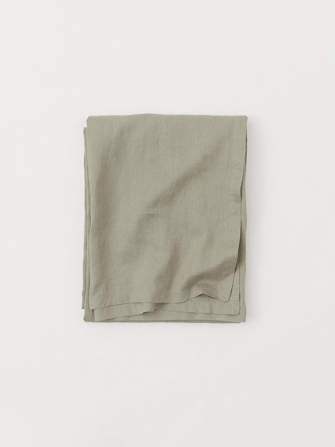 

H&M Olive Green Washed Linen Tablecloth